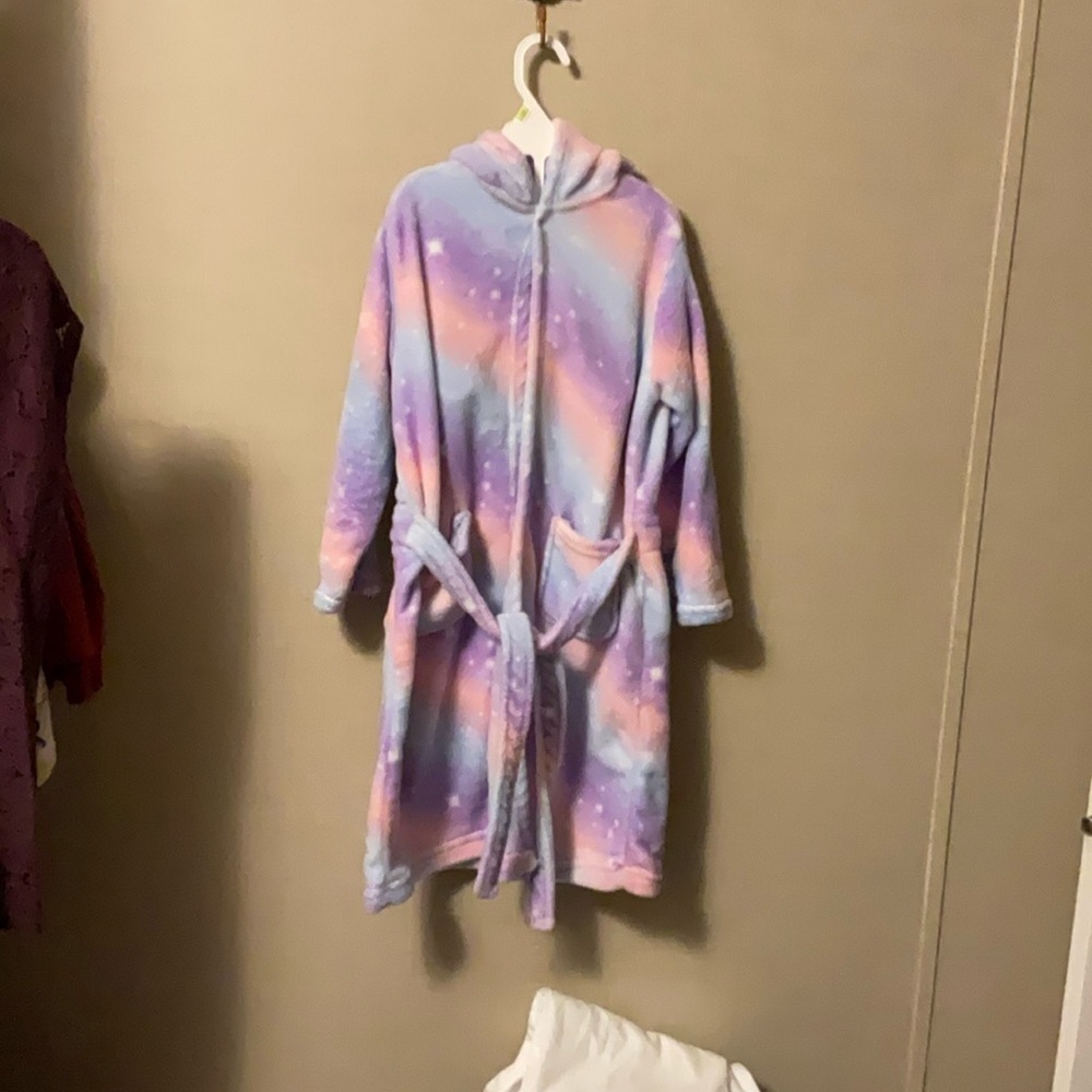 Kids Tie-Dye Hooded Pajama Robe